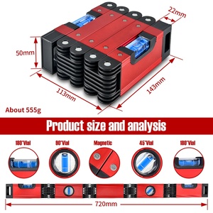 アルミニウム合金高品質多機能測定ツール折りたたみ式水準器 - Product Image 6