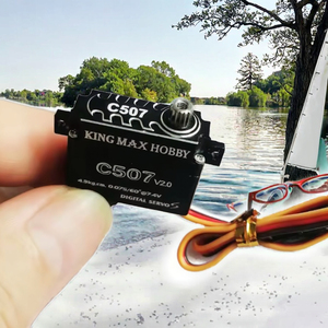 C507เซอร์โวปีกเล็ก8มม. บาง CNC 4.9กก. เกียร์เหล็กดิจิทัลสำหรับเครื่องบิน RC อากาศยานเรือใบโดรนพลาสติก - Product Image 3
