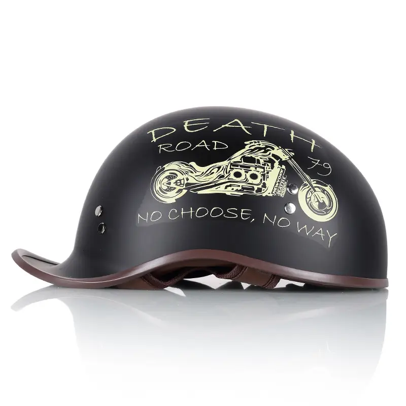 OEMサマーレトロモーターサイクルオープンフェイスセーフティヴィンテージヘルメットハーフフェイスヘルメット