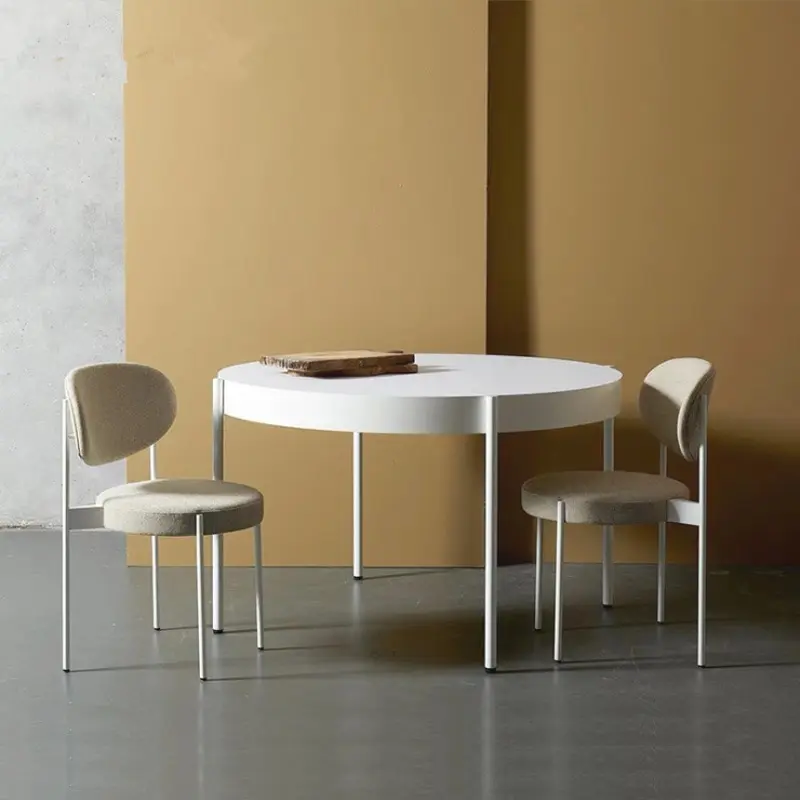 Silla de comedor italiana de tela moderna para restaurante, tapizado de Metal, de buena calidad