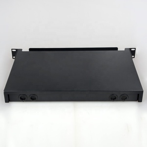Sc apc 24 ליבה סוג מסוף מסוף תיבת 1u 19 ''הזזה סוג מתלה הר סיבים אופטי 24 לוח תיקון יציאה