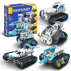 STEM 720PCS 5-in-1 2.4G 4CH Remote-und APP Bluetooth-gesteuertes Gebäude RC-Roboter-und Fahrzeug kit - Product Image 2