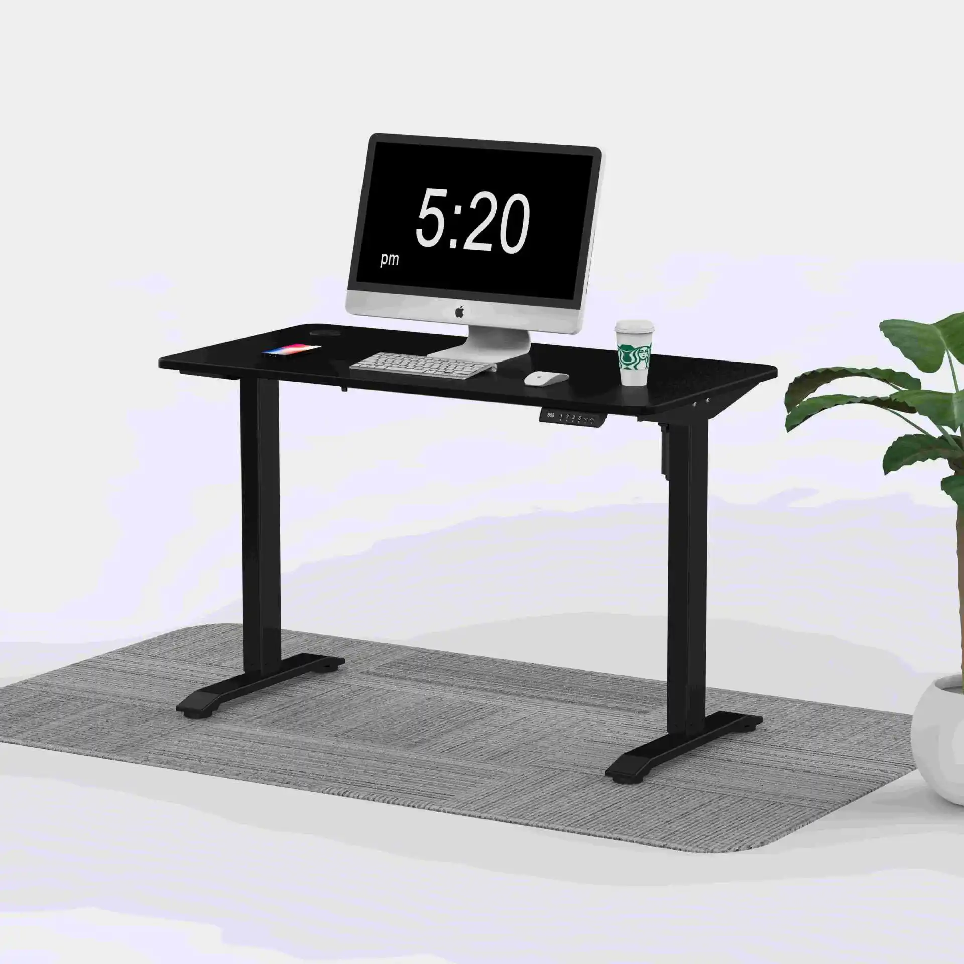 Modern Simple Style Mobile Gas Spring Laptop Stand Lifting Desk Pneumatic Desk