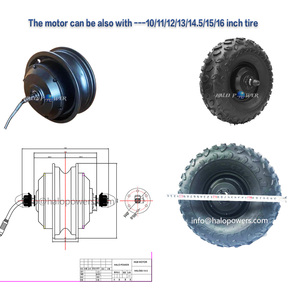 24v 36v 48v <strong>High</strong> <strong>Torque</strong> Low Rpm 120N.m 14.5 Inch <strong>Wheel</strong> Electric Wheelbarrow Hub <strong>Motor</strong> Kit Dc Brushless Geared Bldc Cart Trolley - Product Image 4
