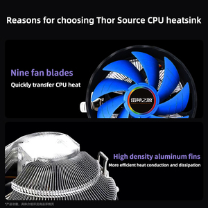 הצמד חדש על בין/amd/cpu מגניב 1155/115x שולחן העבודה המאוורר עם לחץ כלפי מטה