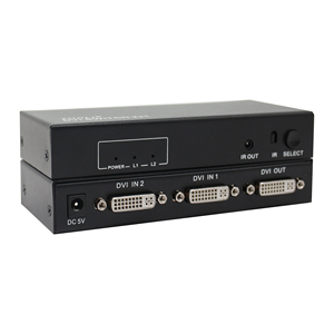 Tonli 4K 1080p 2-to-1 <strong>DVI</strong> Video Selector Black Splitters &amp; Converter with 2 <strong>Inputs</strong> and 1 <strong>Output</strong> Supports 2-to-1 <strong>DVI</strong> Switch - Product Image 4