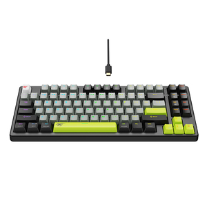 Havit KB904L Portable Wired <strong>Mini</strong> <strong>Keyboard</strong> <strong>with</strong> Hot-Swappable Switch Anti-Fall for Desktop English Language - Product Image 2