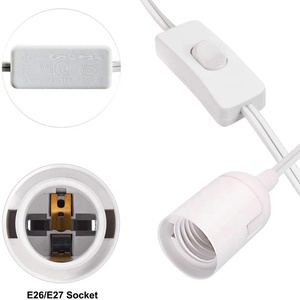1.2 metre işıklı uzatma duy Plug-In 112 V 120V himalaya Dimmer kontrol anahtarı kablosu yedek güç kablosu - Product Image 4