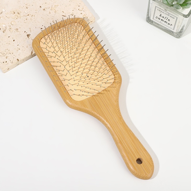 Aiguilles en acier, rondes, couleur bois naturel simple, 8,4*25 cm