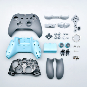 Xbox OneS用シェールアッシュ/グレーブルーシェルXboxOneSコントローラー用ボタン付きXboxOneスリムシェル用フルセットハウジングシェル - Product Image 1