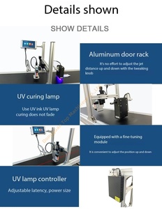 Üretim tarihi ve parti numarası çevrimiçi kodlama için EQD-S10UV + tran çabuk kuruyan tip otomatik yüksek hızlı mürekkep püskürtmeli kodlama makinesi