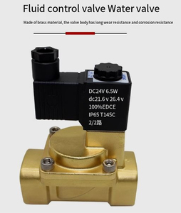 Gaz ve yağ için Pilot yapısı ile AirTac DC24V sıvı kontrol vanası normalde kapalı Solenoid su vanası - Product Image 5