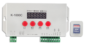 K1000C DC5-24V LED 2048 Pixel DMX-Lichts teuerung SD-Karte LED-Pixel-Controller