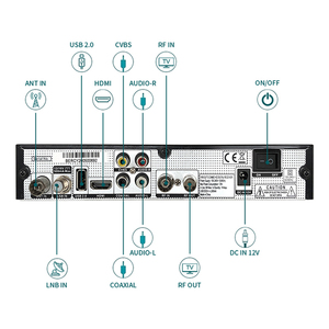 BERCY-CONCORDE New Y2 <strong>Decoder</strong> Ip Set Top Box Fta Digital Satellite <strong>Decoder</strong> COMBO 220mm with RF <strong>Output</strong> &amp; RF Input