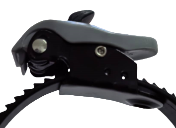 Black flat bottomed hook free buckle head-25#-1Pcs