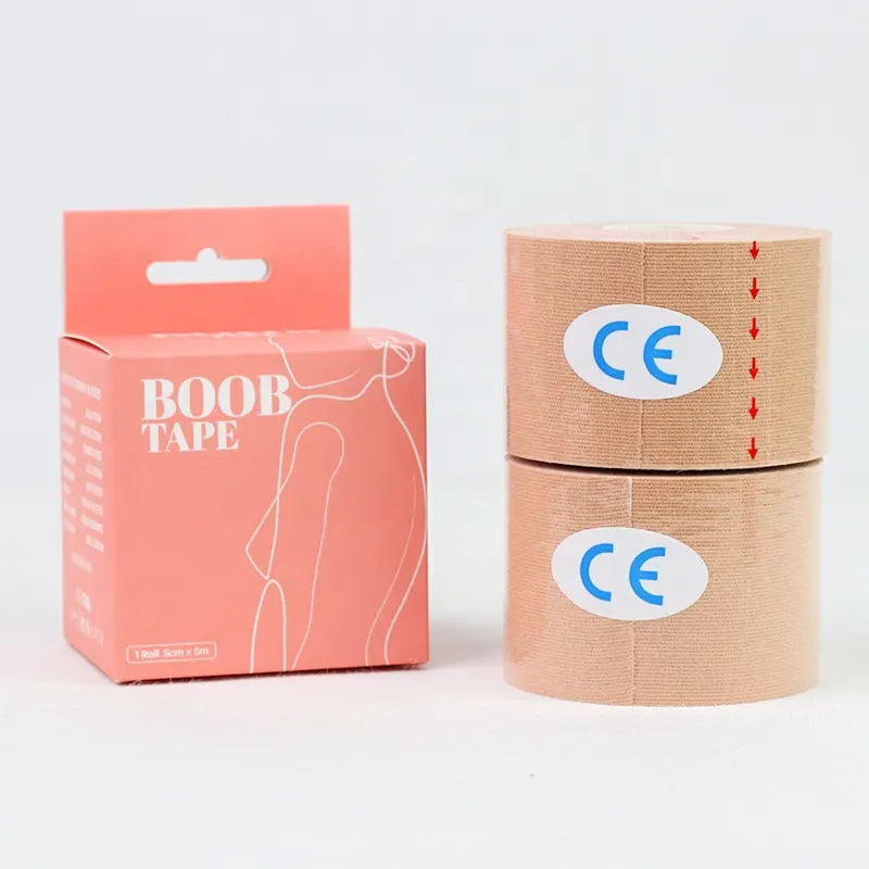 Bande mammaire imperméable à l'eau Invisibilité Instant Lift Breast Bare Breast Body Nipple Female Breast Tape Respirant Easy Tear Boobs Tape