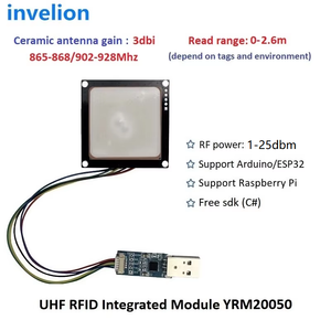 YRM200 Module 0-6M Distance TTL Interface UHF Antenna RFID Reader Module <strong>Arduino</strong> for EPS32 Raspberry PI Embedded System