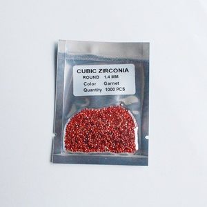 Küçük yakut elmas granat kırmızı kübik zirkonya takı için toplu yapma - Product Image 1