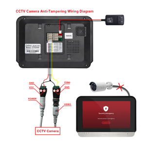 Sistema de videoportero inteligente, videoportero de 7 pulgadas, teléfono, timbre multiapartamento, cámara impermeable para 2 unidades de apartamento - Product Image 6