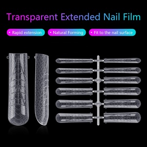 BQAN İpuçları yumuşak oje yanlış Oem çift formları özel etiket uzun tabut orta kare tam kapak tırnak ipuçları - Product Image 3
