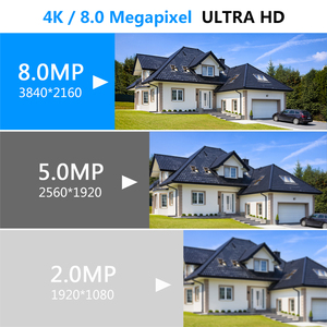 ระบบรักษาความปลอดภัยบ้าน Poe กล้อง8CH 4K 8MP H.265 NVR ระบบเฝ้าระวังสภาพอากาศ Ip66 - Product Image 3