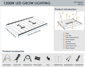 LM301B สูง PPF พืชสวนหรี่แสงได้1200วัตต์เติบโตแถบแสง1000วัตต์4x4 8 Led เติบโตไฟ - Product Image 6