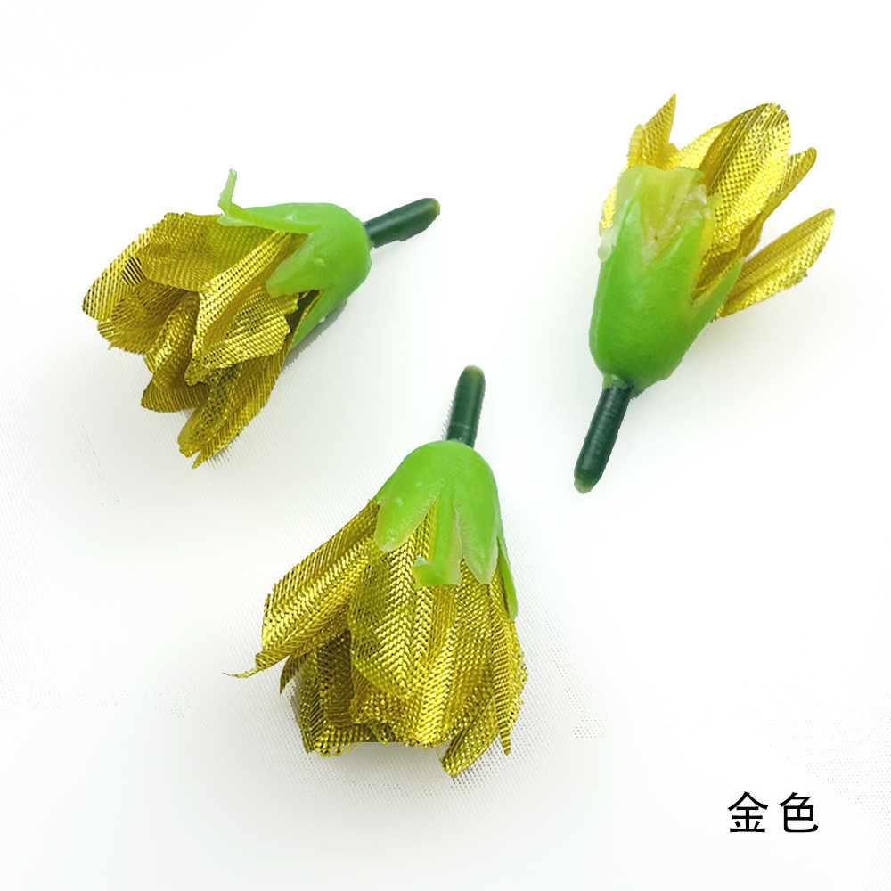 Golden-colored chrysanthemum buds