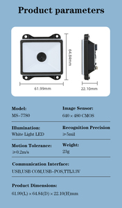 MS-7780 Thermal Receipt POS Mini Printer New Condition Embedded Two-Dimensional Barcode Scanner RS232 Interface Cheap Price - Product Image 3