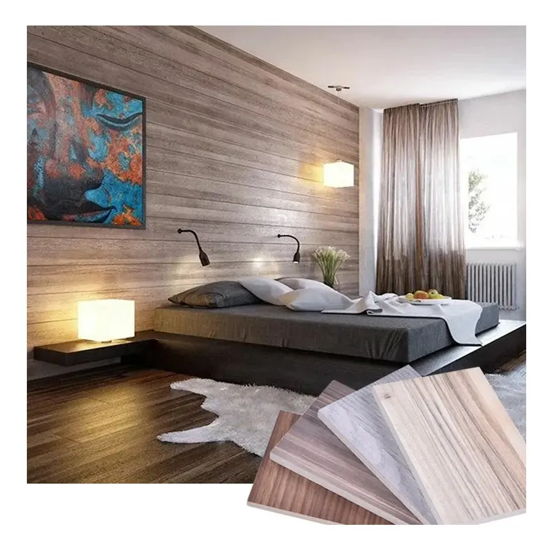 Panneau mural Baijiaxiang laminé compact imperméable à l'eau intérieur en grain de bois Hpl flexible