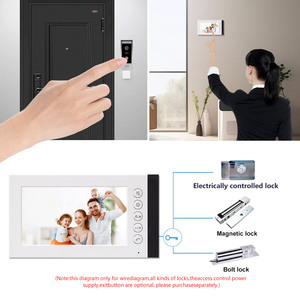 Suministro de fábrica, sistema de videoportero con cámara de timbre seguro y conveniente de detección de monitoreo HD de 7 pulgadas para seguridad del hogar