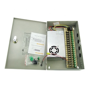 宽范围输入100v/240v监控电源盒防雨18通道开关12v电源选择480W 40A闭路电视盒