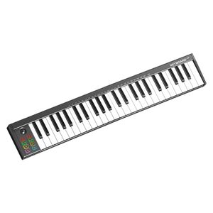 Konix новый музыкальный инструмент светодиодный экран 49 клавиш MIDI клавиатура электронное пианино midi контроллер с колодками - Product Image 5