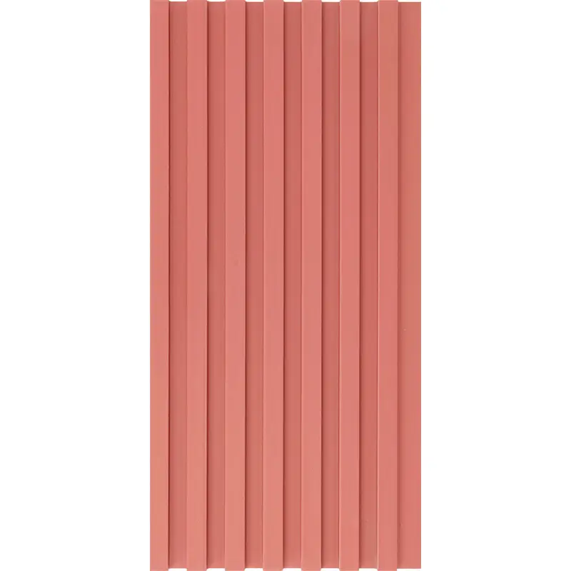 Precio barato de fábrica Panel de pared exterior de PVC Paneles de pared 3D de listón de madera decorativos interiores y exteriores