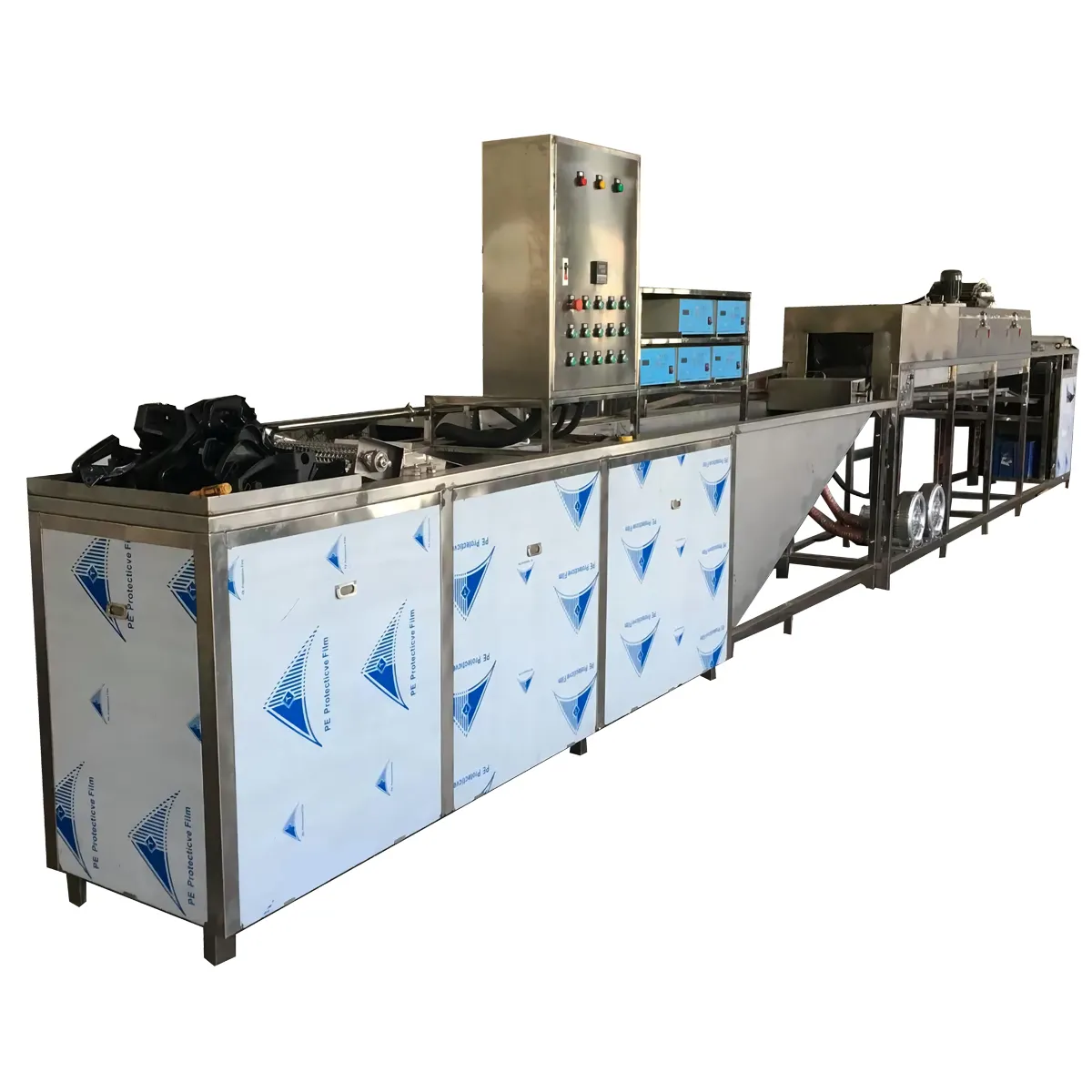 Lavadora ultrasónica automática de la industria química de China para piezas de fundición
