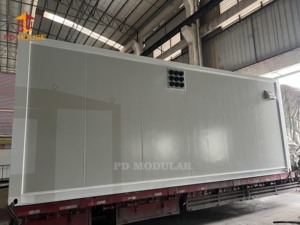 Модульный сборный телекоммуникационный контейнер для предварительного тканевого укрытия, включая разделенный кондиционер и систему сигнализации для сетевого шкафа - Product Image 6