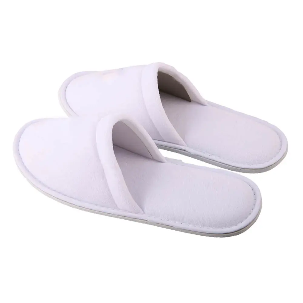 Cheapest Wholesale Terry Towel Fabric White Hotel Hospital Disposable Slipper