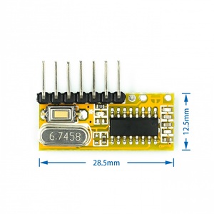 RXC6 433MhzスーパーヘテロダインワイヤレスレシーバーPT2262コード学習コードモード付きAVRモジュール用に安定 - Product Image 2