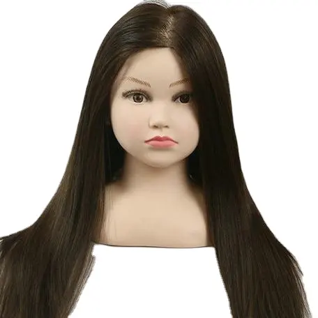 Cabeza de maniquí para práctica, cabeza de muñeca falsa de alta calidad, corte de pelo humano, de fábrica, Outlect