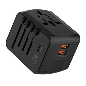 Cargador y adaptadores de viaje universales multifunción para uso de EE. UU., Reino Unido, UE, AUS con 1 cargador rápido de Puerto USB 2 tipo C - Product Image 5