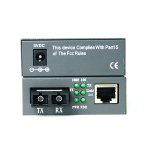 Transceptor de medios ópticos de Puerto SC monomodo AB 10/100/1000M, Ethernet, 1,25 Gbps, 3KM, RJ45 - Product Image 3