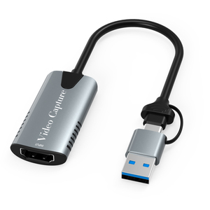HDMI兼容USB 3.0 Type-c视频采集卡双接口视频游戏采集器记录，适用于PS5开关实时摄像机 - Product Image 1