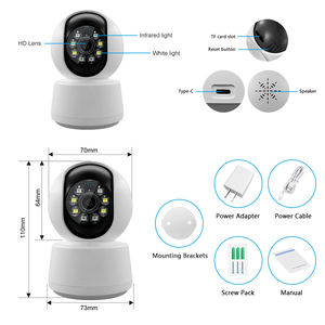 Tuya Smart Indoor Pan/tilt Smart Security Wifi 2.4ghz <strong>Camera</strong> With Night Vision,Motion Detection and Type <strong>C</strong> Charging Port - Product Image 6