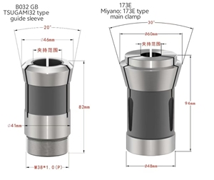 Miyano/Tsukami/Star/Citizen型机器死长主轴和副主轴夹头的车床夹头 - Product Image 3