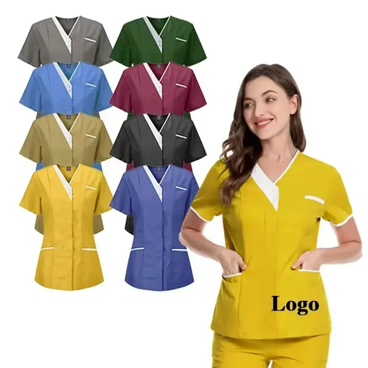 2023 seragam pakaian kerja rumah sakit medis set scrub seragam pakaian perawat