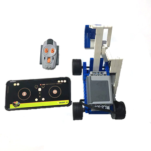 RC APP Programm Motor 4-Rad-Bagger Fahrzeug Auto Bausteine Kompatible Legoeds Wedo STEM Education Robotic Brick Toy - Product Image 3