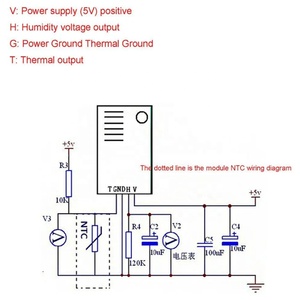 Módulo de Sensor de Humedad para Medidor de Temperatura y Humedad, Accesorios de Deshumidificador, Componentes Electrónicos, 1 Unidad