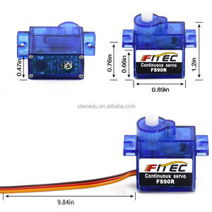 Stemedu FT90R 360 องศาการหมุนต่อเนื่องไมโครเซอร์โวมอเตอร์ 9g ดิจิตอลเซอร์โวสําหรับ RC เฮลิคอปเตอร์เครื่องบินรถเรือ
