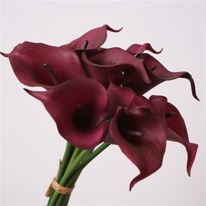 Bouquet de 9 tiges de Zantedeschia - Nouveau violet