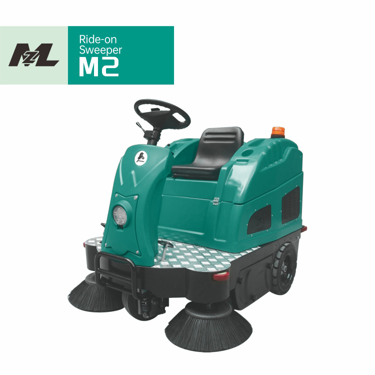 Dual Brush Auto Rider Floor Sweeper Machine for Street Cleaning