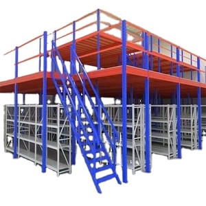 Solución de almacenamiento multinivel, entresuelo integrado, sistema de estanterías multinivel con construcción de dos o más niveles - Product Image 1